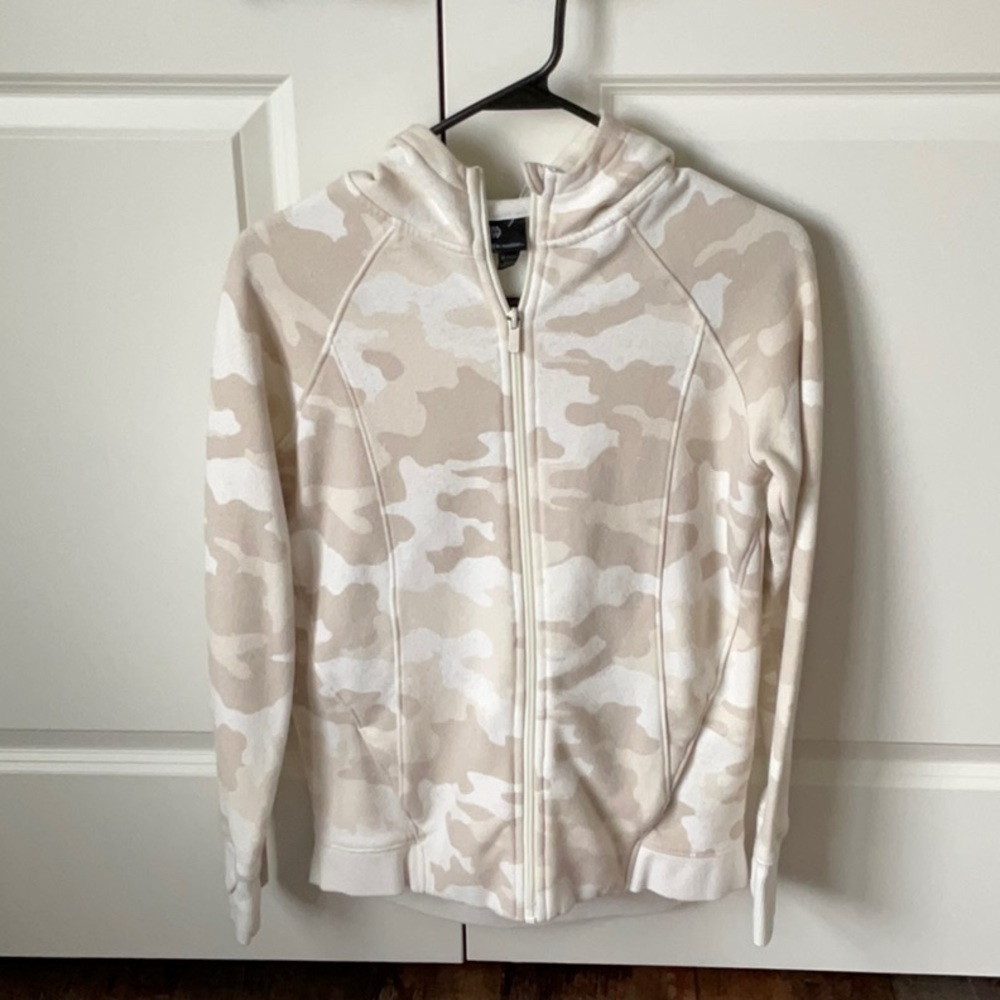 Cream colored girls zip up jacket